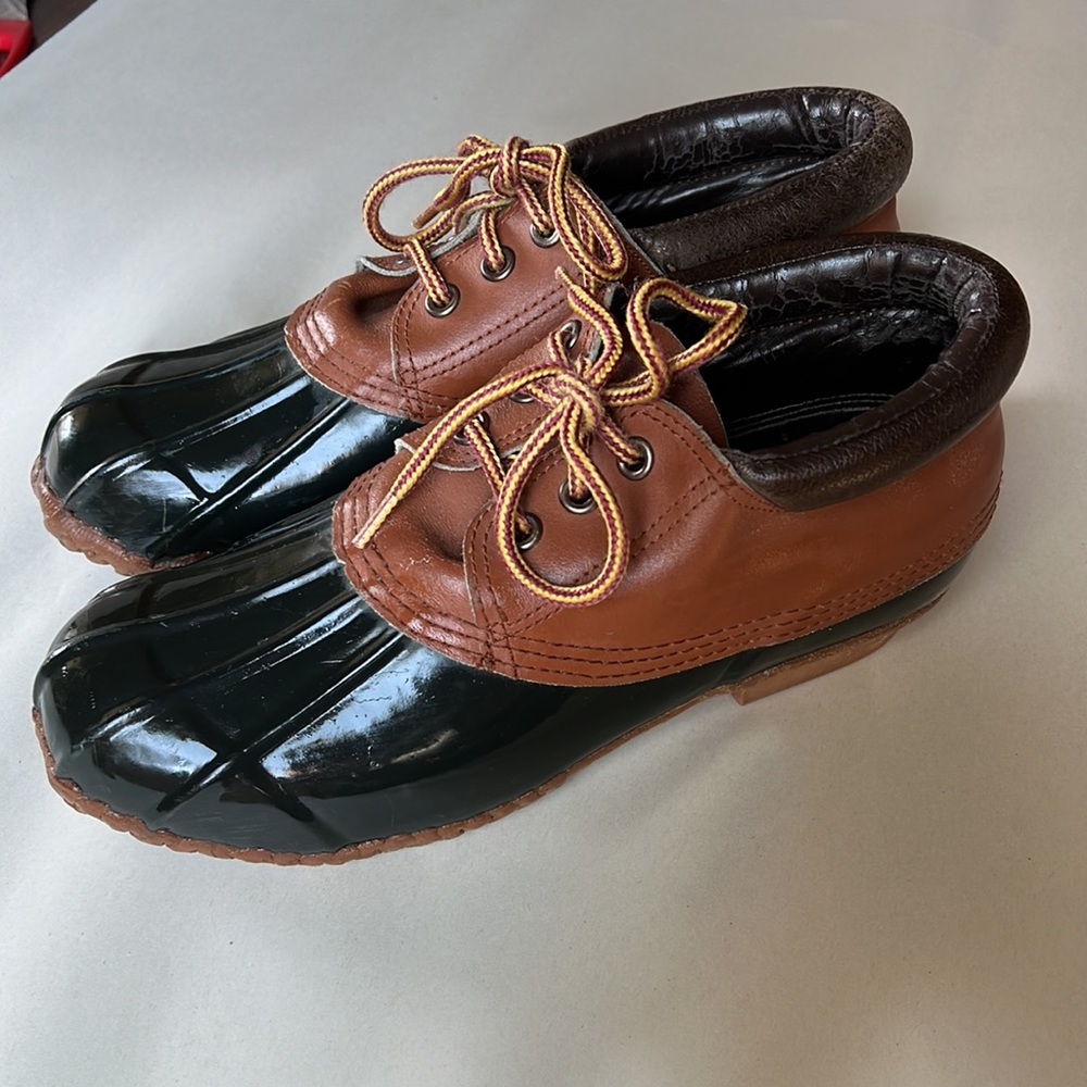 Panda Duck Water Shoes Rubber/Leather. Green and Tan. Men’s 9 Thermolite